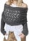 HAGOT Garnschal Damenschal, Strickschal Schal mit Ärmeln, Pulloverschal mit Ärmeln, Schal Mit äRmeln äRmelschal, Wickelpullover für Damen, Schultertuch Dirndl ZubehöR Damen, Dunkelgrau