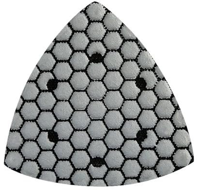 Genérico 7 unids/Set 90mm triángulo Almohadillas de Pulido en seco de Diamante for Granito mármol hormigón Piedra Almohadillas de Lijado Discos de Pulido