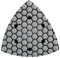 Genérico 7 unids/Set 90mm triángulo Almohadillas de Pulido en seco de Diamante for Granito mármol hormigón Piedra Almohadillas de Lijado Discos de Pulido