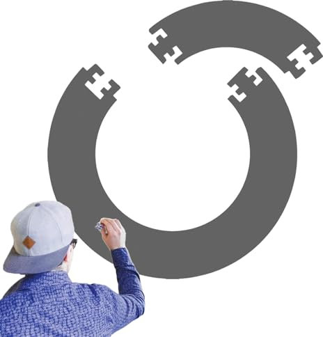 EVDZNA Dart Catchring Surround, Surround Auffangring Dart Backboard, 5 Teiliger Dartscheiben Einfassung, Dartscheibe Umrandung, Abnehmbarer Schutzring für Dartboard, Einfach EIN zu Packen(Grau)