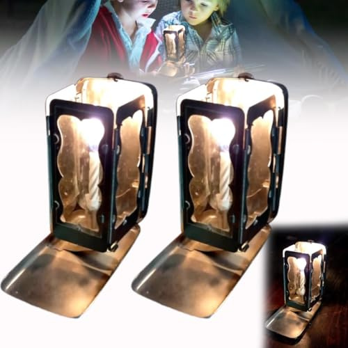 Linterna plegable de bolsillo para velas, estilo medieval, vintage, creatividad, portátil, lámpara decorativa para exteriores, para camping, senderismo, viajes, acero inoxidable, mini resistente al
