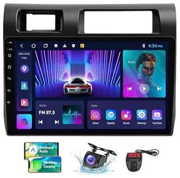 ZZPHKK Android 13 Autoradio mit Navi für Toyota Land Cruiser LC 70 Series 2007-2020丨9 Zoll 2 Din Auto Radio Touch Display mit Carplay Android Auto/BT 5.0/FM RDS DAB+/Lenkradsteuerung/DSP(B,NF-2)