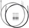 Bike Shift Cable Kit, 4 Pcs Derailleur Cable Shift Cable and A 2M Bike Cable Shift Housing, Bicycle Shifter Wire for Mountain and MTB Road Bike with Free 2 O-Rings, 4 End Ferrules and 4 End Caps