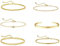 ZcrPrn Gold Bracelet for Women, Gold Bracelet, 6-Piece Adjustable Golden Bracelets Set for Women, 14K Golden Plated Stacking Bracelets Rope, Tennis Cuban Chain Golds Bangle Jewellery for Womens Girls