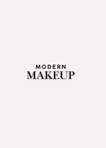 Modern Makeup Minimalist Bullet Journal in Matte White and Black: Simple Dotted Numbered Notebook