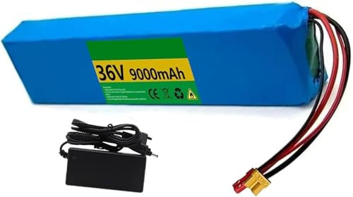 36V 9Ah Vélo Électrique Scooter,Batterie Batterie de E-Bike 36V Battery Batterie Trottinette Électrique for 200W 350W 400W 500W 800W with Built in BMS and Charger 36V 9Ah, XT30+St