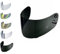 EvoParts Visier kompatibel mit Shoei Cx1v Xr1000 - Multitec - Raid 2 - X Spirit 1 Pinlock ready (Schwarz 80%)