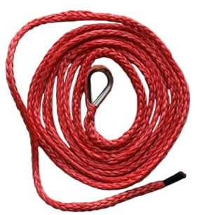 1 stück Rot 6mm * 3m 1/4 * 10ft ATV Pflug Lift Seil Schneepflug Lift Seil Synthetische Seil Schneepflug Anhänge