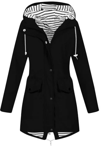 Veste De Pluie Femme Randonnée Imperméable Grande Taille Vêtements D'extérieur Coupe Vent Et Parka Sport Running Elegante Mi Saison Manteau à Capuche Long Legere Zippé Vestes Pas Cher