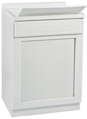 Yellowshop - Mobile Lavatoio in PVC con Serrandina – Senza Foro Rubinetto, Vasca Capiente, Resistente all’Acqua – Diverse Dimensioni – Made in Italy (L60xP50xH84 cm)