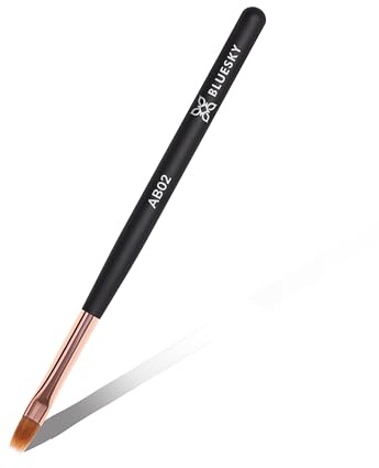 Bluesky Professional Nail Art Brush - Flat - For Professional Gel Application, Nail Extensions, Precision Control, Premium Nylon Bristles, Luxe Matte Resin Handle