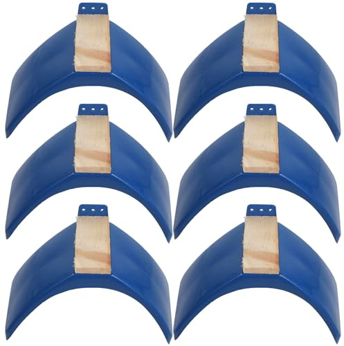 Tauben Sitzbrettchen mit Kunststoffbasis, 6 Stück Blau