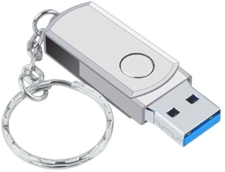 256GB USB 3.0 Flash Drive, Rotating Metal Thumb Drive with Write Protection Switch(White)