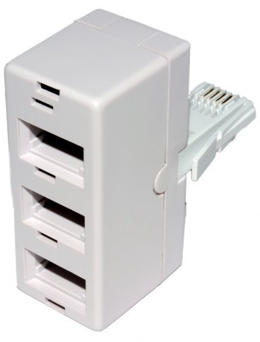 kenable BT Telephone Splitter 3 way Sockets 1 x Socket to 3 BT Phone Lines 431A