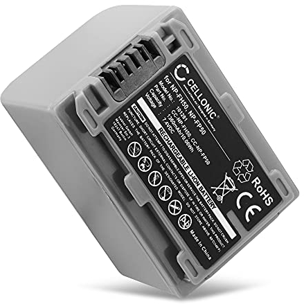 CELLONIC, Batterie pour Caméra, Compatible avec Lenovo L18M6PD2, Compatible avec Sony NP-FH50, NP-FP50, NP-FH30 (7.4V, 1360mAh)
