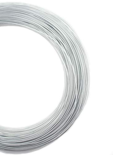 HAND ® Fingerfreundliche Toner Plastic Beschichtete Craft Wire - 10 Meter, Icy Silber