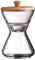Chemex Coffeemaker CCS Bricco per Zucchero e Mich, Legno, Vetro borosilicato, 17,5 cm