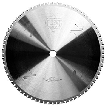 jjw-germany HM Sägeblatt Kreissägeblatt 355 x 25,4 für Metall, Winkeleisen, Baustahl (355 x 25,4 Z= 72 WWF)