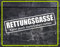 Dinger-Design Rettungsgasse Aufkleber Feuerwehr Polizei DRK Sticker Decal Stickerbomb weiß 60x15cm