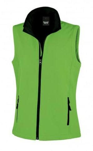 Result Damen R232f Bedruckbare Softshell-Bodywarmer, Vivid Green, XL