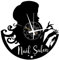 Instant Karma Clocks Vinyl Wanduhr Vintage Handgemache Schallplatten-Design Dekor Nail Schönheit Salon