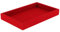 F Fityle Schmucktablett Schmuckständer PU Wildleder Schmuckdisplay Ringe Ohrringe Halskette Schmuck Display, rot