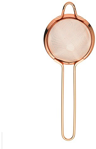 Barfly M37025CP Fine Mesh Cocktail Strainer, Copper Plated, Stainless Steel