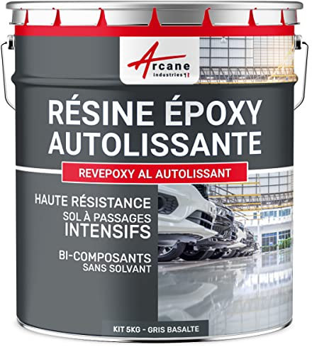 Resina Epoxi para Suelos, Autonivelante - REVEPOXY AL AUTONIVELANTE - 5 kg Gris Basalto - RAL 7012 - ARCANE INDUSTRIES