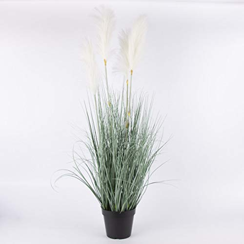 SCHÖNER LEBEN. Kunstpflanze im Topf Fuchsschwanzgras grün 114cm