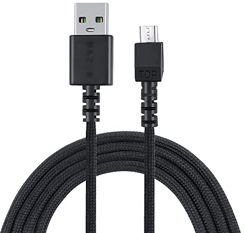 HUYUN Câble de charge USB pour souris Razer Naga Pro 20000 DPI & DeathAdder V2 Pro & Razer Basilisk & Razer Viper Ultimate Hyperspeed la plus légère Cyberpunk 2077
