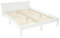 Ragaba DABI Bett B 140 cm x L 220 cm - Buchenholzbeine + laminierter MDF-Plattenrahmen | Lattenrost enthalten