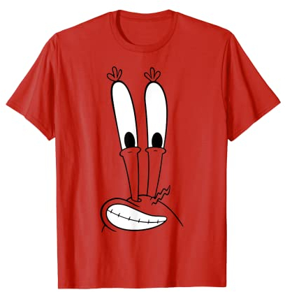 SpongeBob Schwammkopf Mr. Krabs Lächelndes Große Gesicht T-Shirt