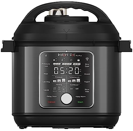 Instant Pot Pro Plus Multi-Cooker, Pressure, Slow, Rice Cooker, Steamer, Sauté, Steriliser, Yogurt Maker, Sous Vide, Canner, WiFi Controlled - 5.7 Litre