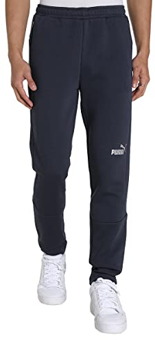 PUMA Jogginghose Herren mit verschließbaren Taschen, Größe:M, Farbe:Blau