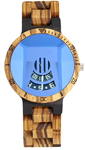 rorios Herren Uhren Holzuhr Analog Quarz Armbanduhr Leichte Holzuhr Natürlichem Holzuhren für Männer