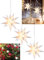 Stephans Möbelbörse 3x LED 3D Leuchtstern zum hängen - Ø12cm - Weihnachtsstern beleuchtet Fenster Deko Advent Stern - mit Batterie und Timer Weiß