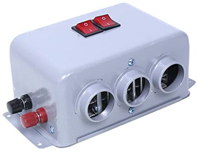 DHVIJA Auto Heizung Auto Elektroheizung Lüfter Fenster Defroster Defogger LKW Auto Heizlüfter Autoteile Innen 2 Löcher 12V24v48v60v72v Joyous(48v)