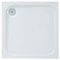Go Bathrooms Anti Slip White Square Shower Tray 800 x 800mm Non-Slip Shower Enclosure Cubicle Low Profile Shower Tray