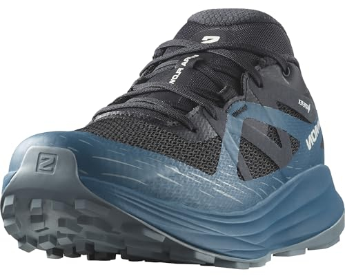 Salomon Ultra Flow Gore Tex Herren Trail-Laufschuhe, Outdoor-bereit, Dämpfung von der Straße bis auf die Trails, Gemischtes Gelände, Black, 49 1/3