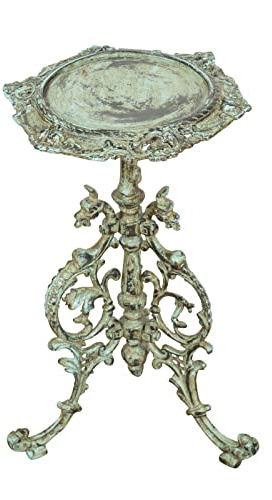 Biscottini Couchtisch für den Innen- und Außenbereich 54,5 x 35 cm, Ständer für handwerkliche Pflanzen | Balkonkasten