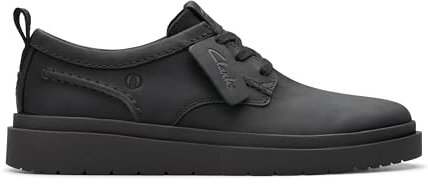 Clarks Polden Lace - Scarpe Stringate Uomo, Black Leather,