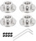Rebower 11mm Starre Flansch Kupplung Anschluss Motor Kuppler (mit 8Stk Schraube M2 Sechskant Wrench),[für Basteln Schrittmotoren]-4 Pack