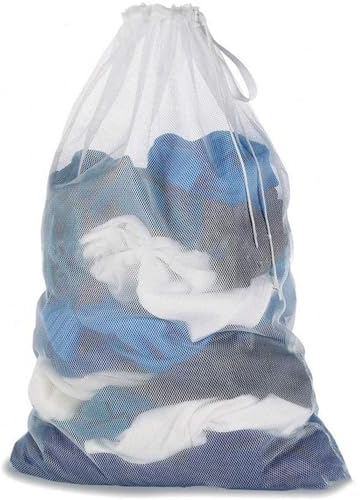 Bolsa de Lavandería plegable, Bolsa de Lavandería con Cierre de cordón, Bolsa de Lavado de Red de Lavandería Duradera, para Viajes de Lavadora, Paños de Bebé, Almacenamiento de Juguetes