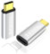 TRANLIKS 2 Pack USB C vers Lightning Female Adaptateur Uniquement pour PD 60W Charge Rapide et Synchronisation des données pour 15/16 Series - Argent