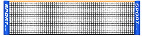 FUZYXIH Filet de tennis portable pliable réglable pour intérieur et extérieur - Équipement d'entraînement pour enfants et adultes - Filet de tennis avec sangle centrale
