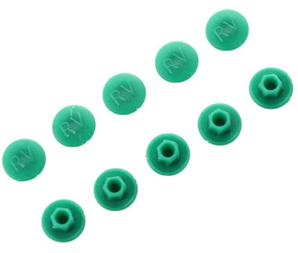 Bolzenmutter-Sicherungsmuttern, 10 Stück Fahrrad-Vorbau-Schraubkappe, Mountainbike, Rennrad, faltbares Fahrrad, M5 Sechskantschrauben, Kappe, Fahrradzubehör (Farbe: Schwarz, Größe: 8,3 x 4 mm) ( Color