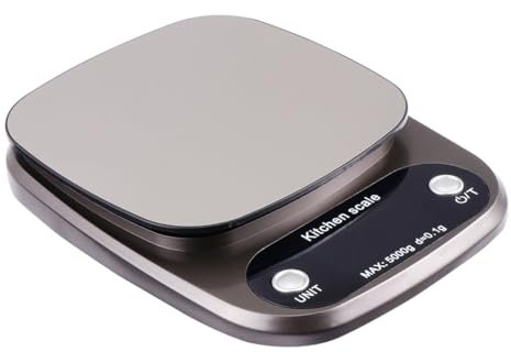 MAGICLULU Digitalwaage Für Lebensmittel Edelstahl Lcd-display Präzision Messwerkzeug Küchenwaage Taschenwaage Leicht Und Praktisch Zum Mitnehmen