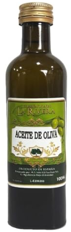 Lote de 4 Botellas de Aceite de Oliva la Rivera Virgen Extra. Regalos Originales. Complementos. Detalles para Bodas, Comuniones, Bautizos y Cumpleaños. CC