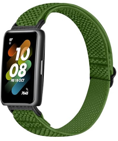 BTTNG Correa Compatible con Huawei Band 7 para Mujeres Hombres - Ajustable de Nylon Transpirable Brazalete Deportivo de Repuesto Solo Bucle