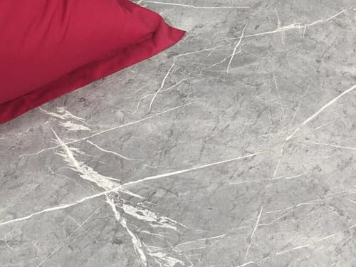 PVC Bodenbelag Vinylboden in Marmor Optik,hell, Zuschnitt (2m breit, 1m lang)